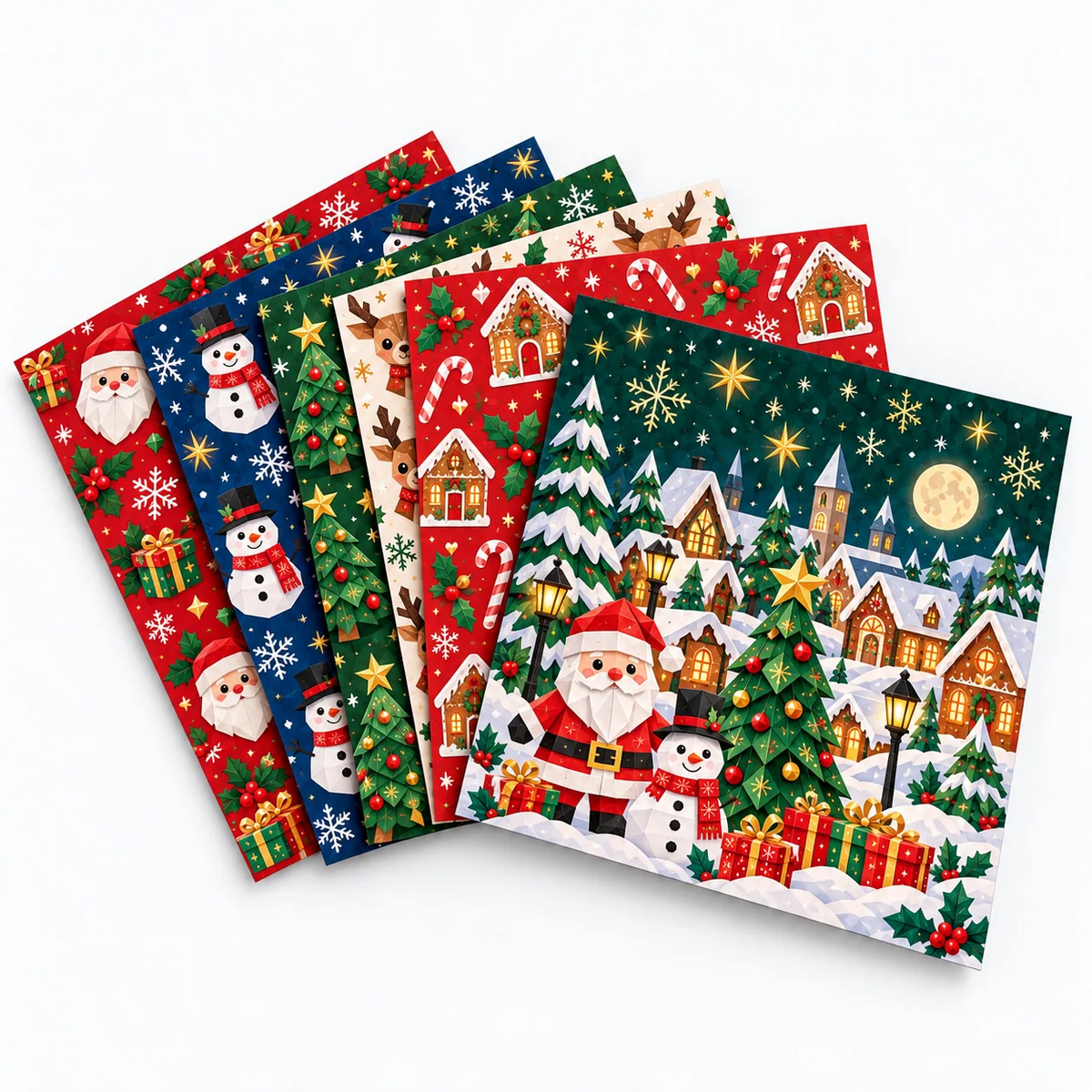 Christmas Paper Craft Kit – Fold & Create Your Own Holiday Decorations