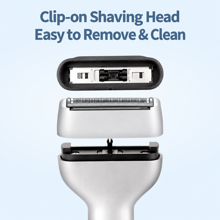 🪒Men's Rechargeable Foil Electric Shaver ⚡🧔– Efficient Close Shaving, Cordless Portable Wet & Dry Beard Razor for Daily Grooming