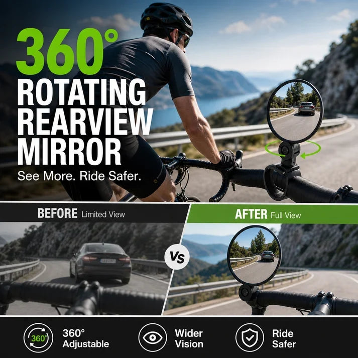 360° Rotating Rearview Mirror（1 Set 2 Pcs）