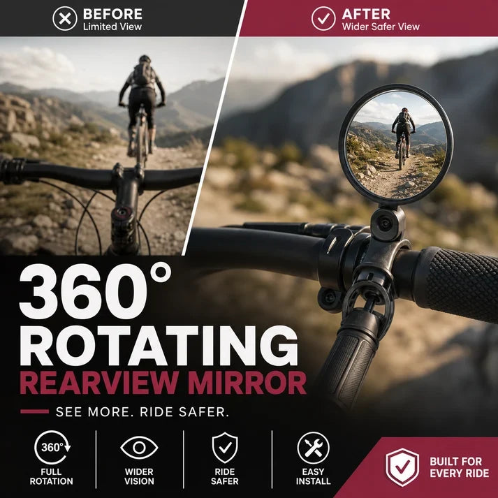 360° Rotating Rearview Mirror（1 Set 2 Pcs）