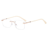 Gold Frame With Off-White Legs.