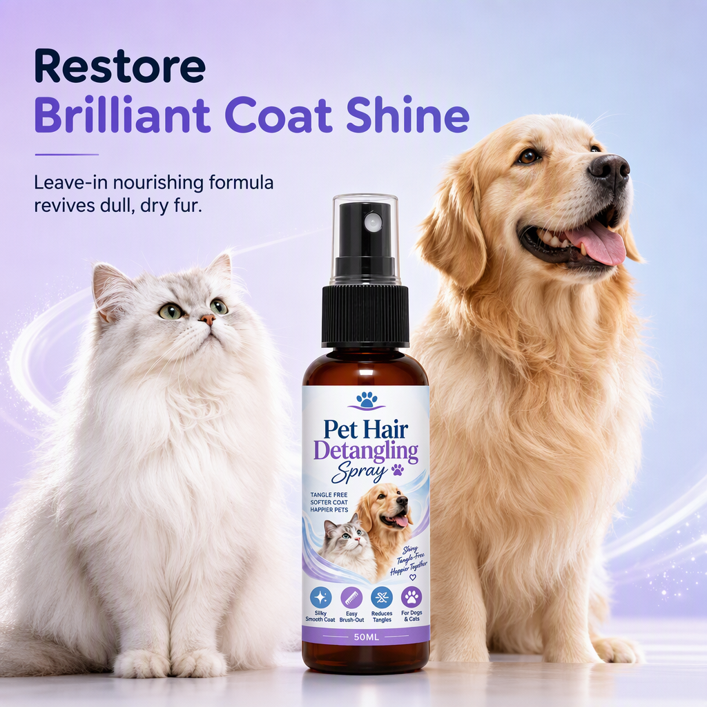 🐾 Ontklit- en verzorgingsspray voor huisdieren