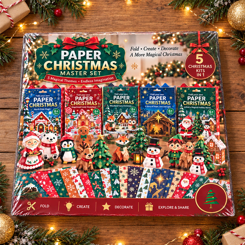 Christmas Paper Craft Kit – Fold & Create Your Own Holiday Decorations