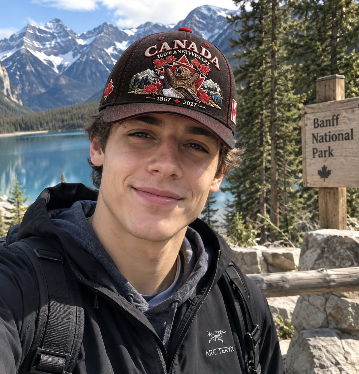 🍁 Canada 160th Anniversary 1867–2027 – Premium Embroidered Heritage Cap (100% Cotton)