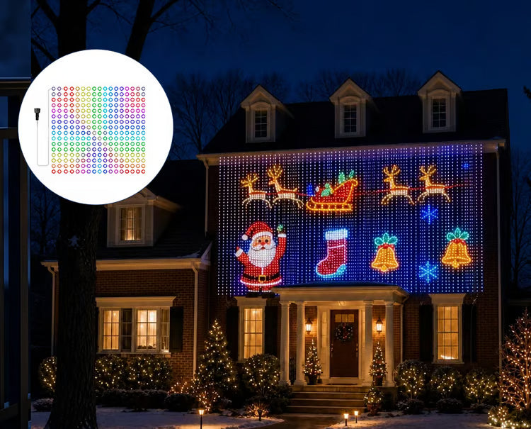 Integrated RGB Pixel Net Light Mesh