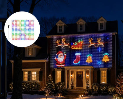 Integrated RGB Pixel Net Light Mesh