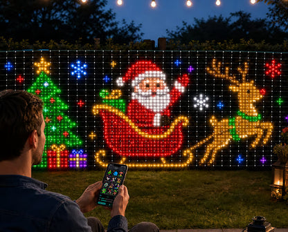 Integrated RGB Pixel Net Light Mesh