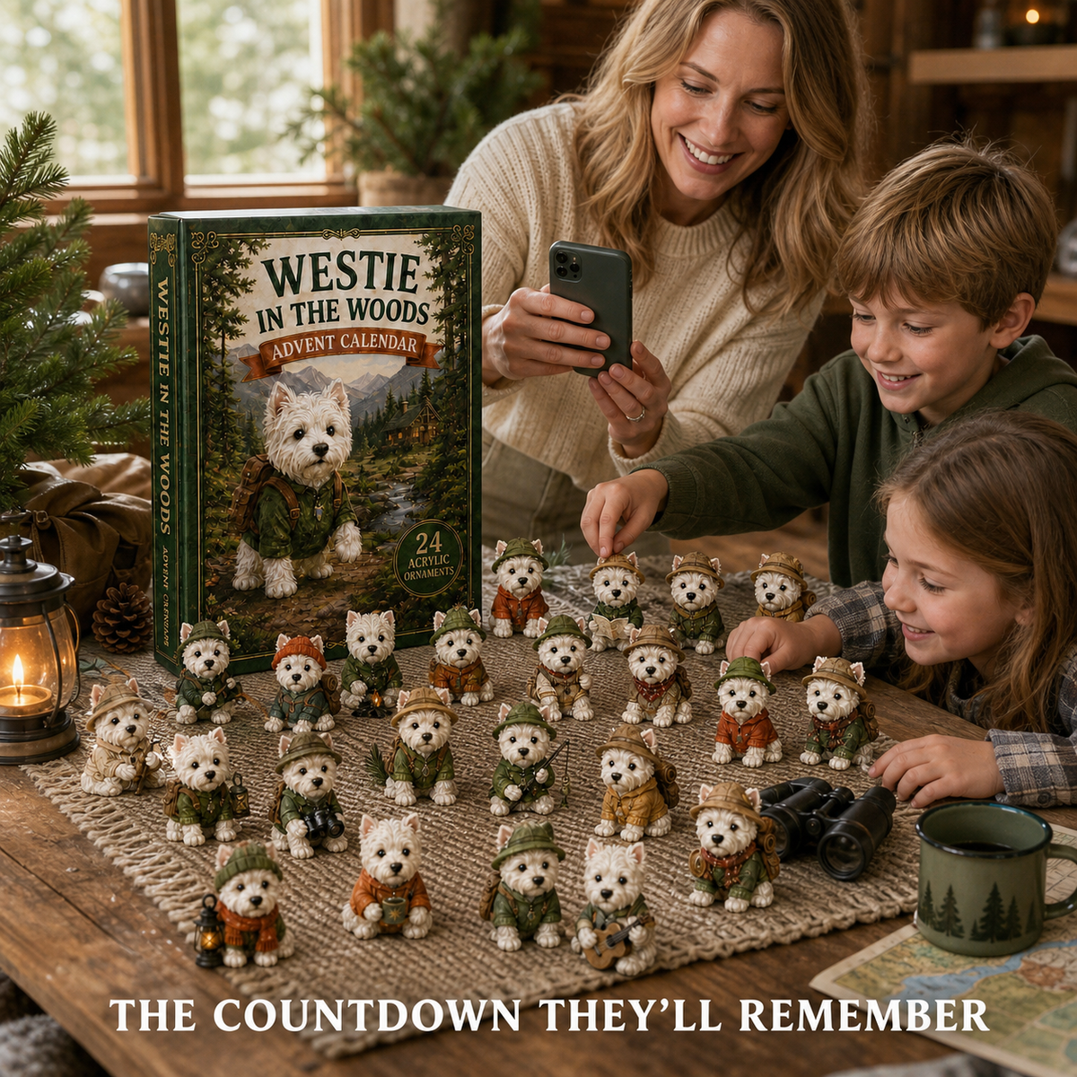 CHRISMAST KICKOFF 49% OFF - Westie In The Woods Advent Calendar 2026 - 24-Day Festive Countdown - Gift For Dog Lovers